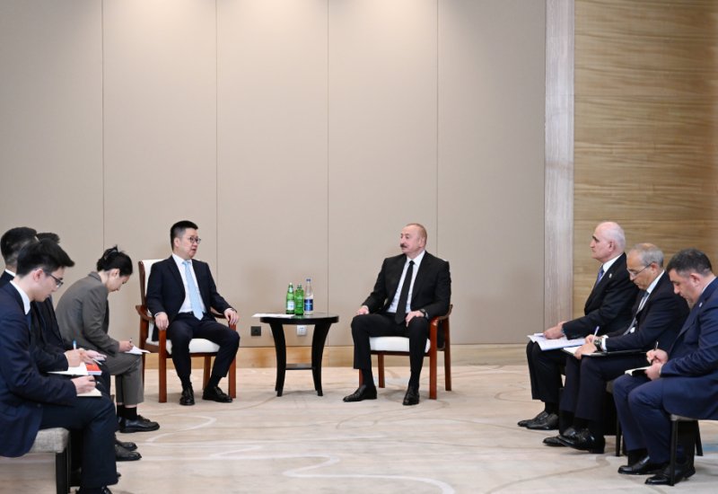 President Ilham Aliyev meets founder and chairman of Sichuan Sunsync Photovoltaic Technology Co. (PHOTO/VIDEO)