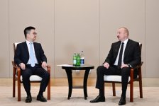 President Ilham Aliyev meets founder and chairman of Sichuan Sunsync Photovoltaic Technology Co. (PHOTO/VIDEO)