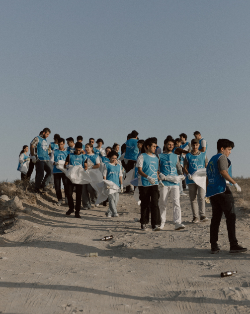 Heydar Aliyev Foundation VP Leyla Aliyeva and Head of Baku Media Center Arzu Aliyeva participate in cleanup campaign in Bilgah (PHOTO)