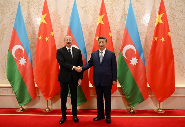 President Ilham Aliyev, President Xi Jinping hold meeting (PHOTO/VIDEO)