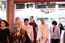First Lady Mehriban Aliyeva participates in boat trip with spouses of heads of state and government attending meeting in "SCO Plus" format (PHOTO)