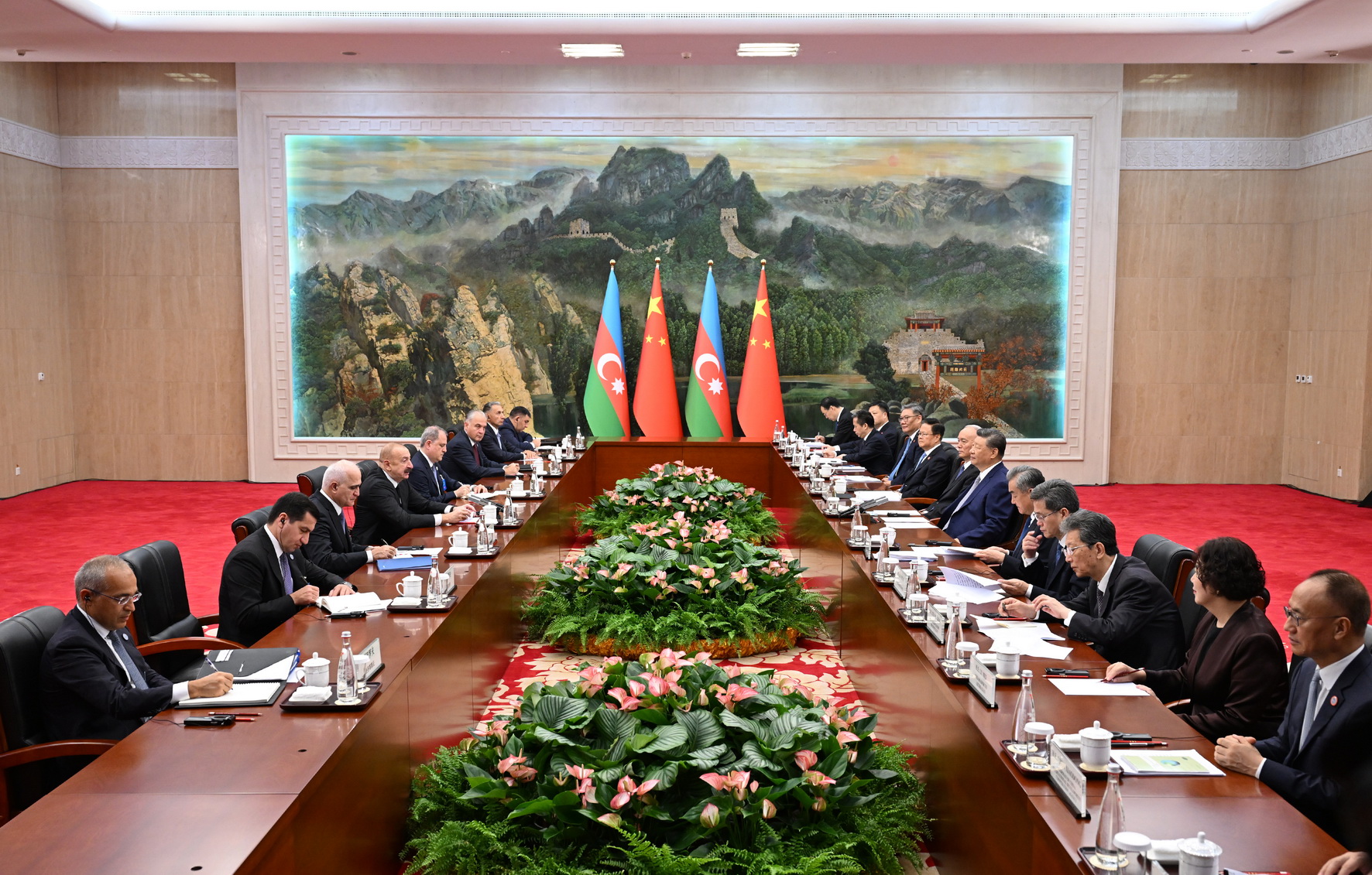 President Ilham Aliyev, President Xi Jinping hold meeting (PHOTO/VIDEO)