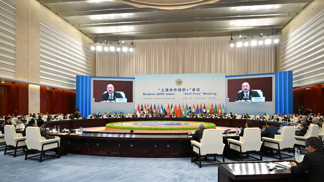 President Ilham Aliyev addresses SCO Plus meeting in Tianjin (PHOTO/VIDEO)