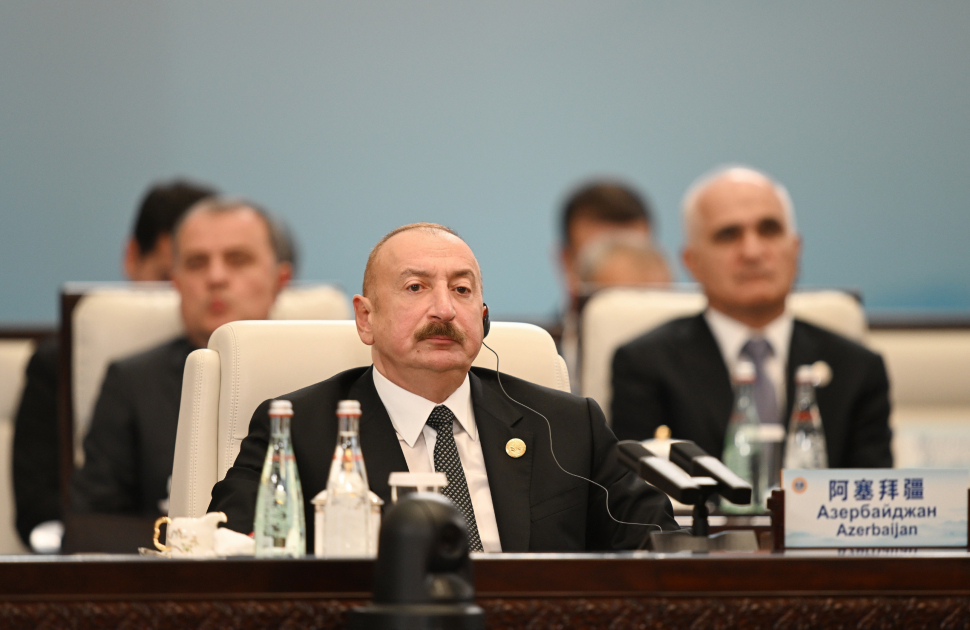 President Ilham Aliyev addresses SCO Plus meeting in Tianjin (PHOTO/VIDEO)
