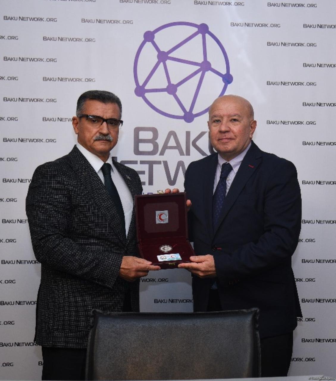 Azerbaijan Red Crescent Society awards Trend News Agency with centennial medal (PHOTO)