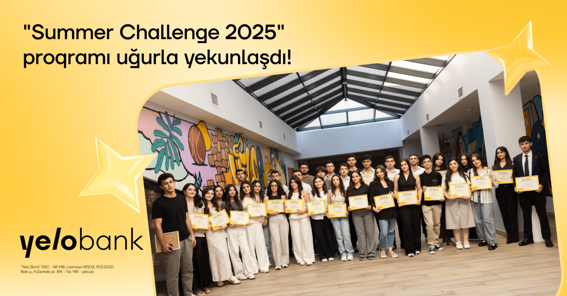 “Yelo Summer Challenge 2025” internship program successfully completed