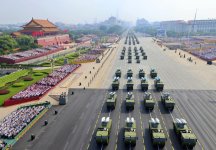President Ilham Aliyev and First Lady Mehriban Aliyeva watched parade dedicated to 80th anniversary of Victory in Chinese People's War of Resistance against Japanese Aggression and World War II (PHOTO/VIDEO)