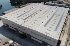 Azerbaijan adds up energy generation from solar panels set up at local shipyard (PHOTO)