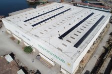 Azerbaijan adds up energy generation from solar panels set up at local shipyard (PHOTO)