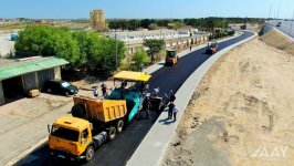 Azerbaijan scaling up building Pirshagi-Novkhani-Khirdalan-M4 highway (PHOTO/VIDEO)