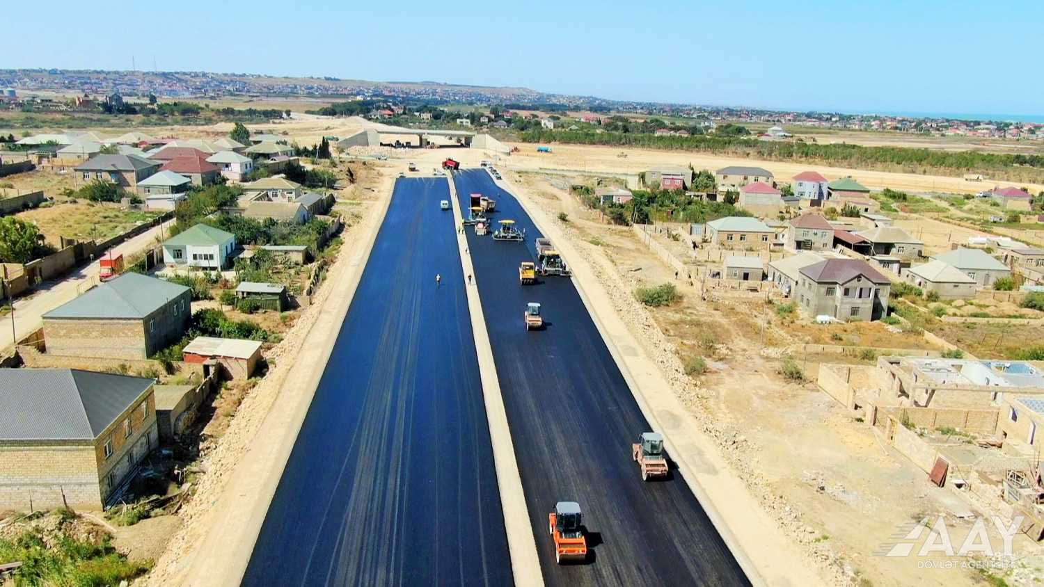 Azerbaijan scaling up building Pirshagi-Novkhani-Khirdalan-M4 highway (PHOTO/VIDEO)