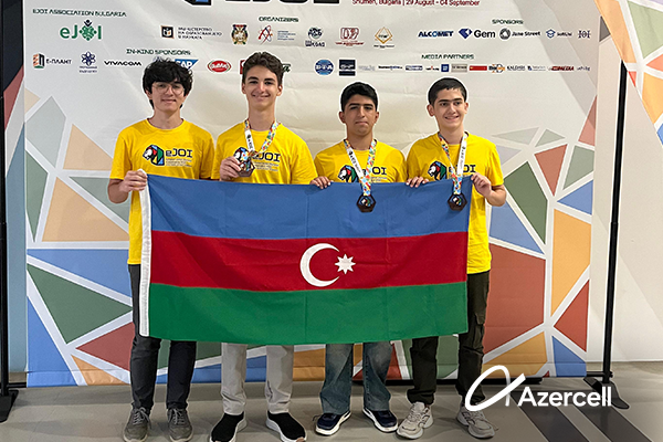 Students supported by Azercell achieve new international recognition