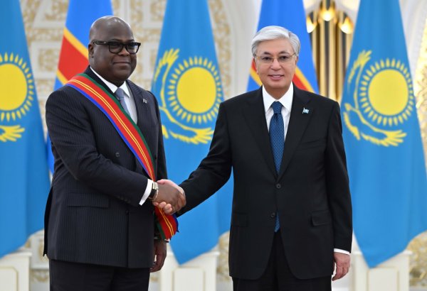 Kazakhstan’s Tokayev bestows prestigious award on President of DR of Congo