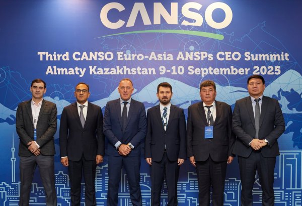 Azerbaijan's AZANS joins CANSO's 3rd summit of European and Asian air routing provider tops