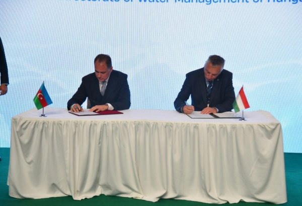 Azerbaijan's ADSEA, Hungary’s General Directorate of Water Management ink MoU (PHOTO)