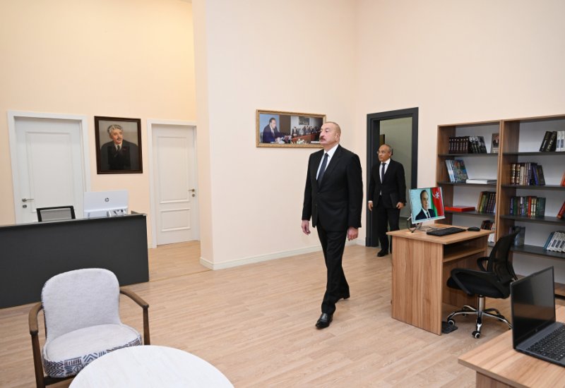 President Ilham Aliyev attends opening of Samad Vurgun Creativity House of the Writers’ Union (PHOTO)
