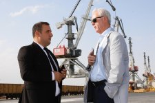 German Chamber of Commerce delegation visits Azerbaijan's Baku port (PHOTO)