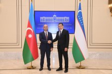 Azerbaijani Parliamentary delegation pays visit to Uzbekistan (PHOTO)