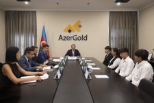 Zakir Ibrahimov meets winners of the ‘Miner of the Future” Educational Project (PHOTO)