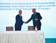 Azerbaijan's ADSEA, Hungary’s General Directorate of Water Management ink MoU (PHOTO)