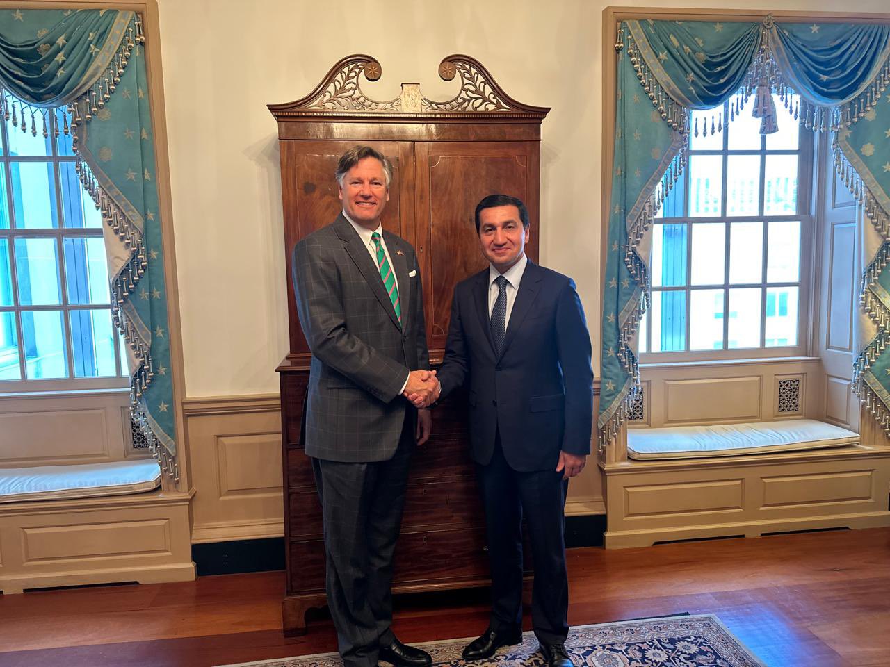 Hikmet Hajiyev holds talks with U.S. deputy secretary of state in Washington