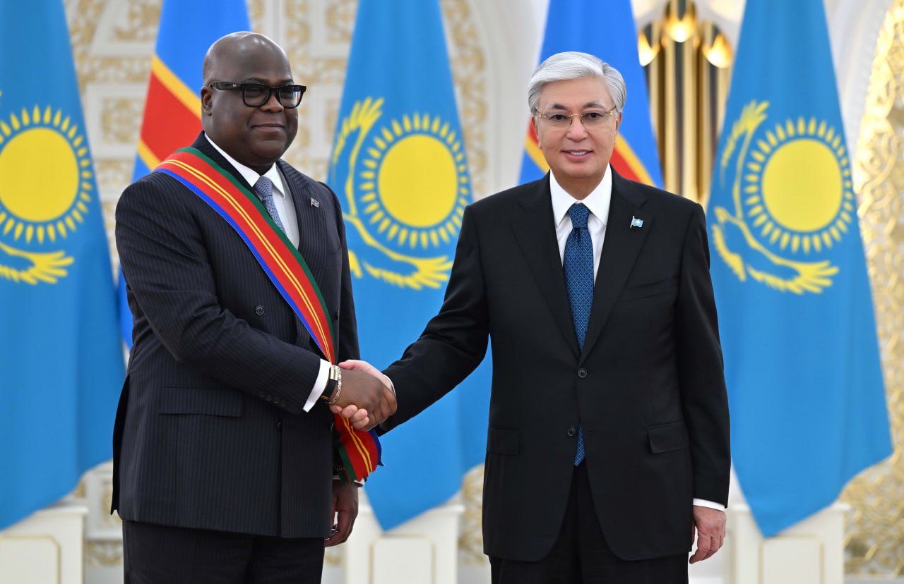 Kazakhstan’s Tokayev bestows prestigious award on President of DR of Congo