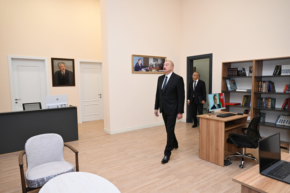 President Ilham Aliyev attends opening of Samad Vurgun Creativity House of the Writers’ Union (PHOTO/VIDEO)