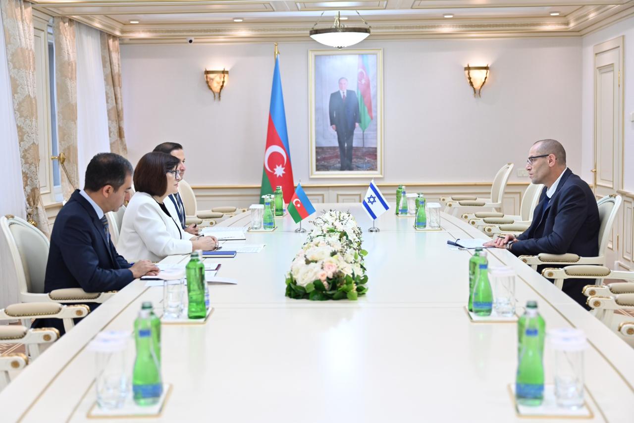 Azerbaijani Parliament speaker meets with newly appointed Israeli ambassador