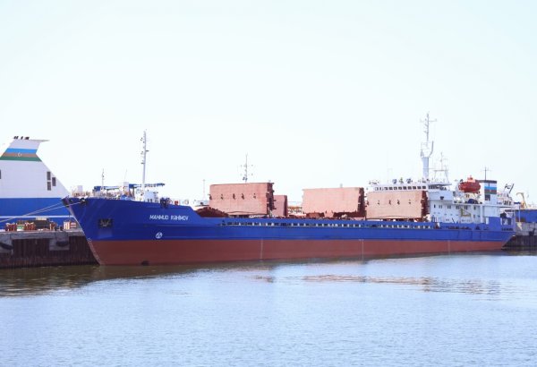 Azerbaijan's repaired Mahmud Rahimov ship makes first voyage to Kazakhstan's Aktau