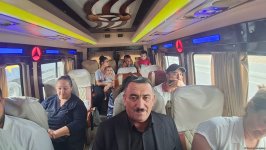 First group of ex-IDPs set off to native Seyidbeyli village in Azerbaijan's Khojaly (PHOTO)