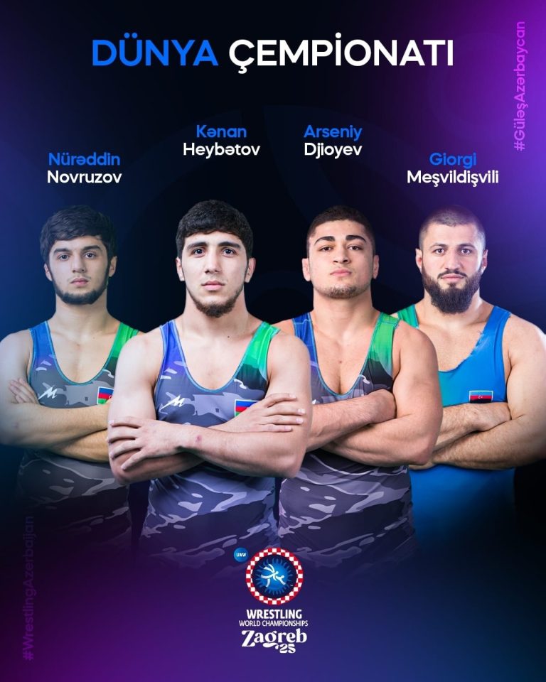 Azerbaijani wrestlers win first medals at Freestyle Wrestling Championships