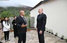 President Ilham Aliyev visites Sos village in Khojavand district (PHOTO)