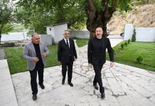 President Ilham Aliyev visits Shushakend village in Khojaly district (PHOTO)