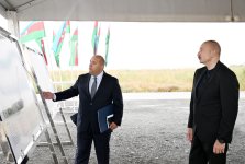 President Ilham Aliyev lays foundation stone for new Garakhanbeyli village in Fuzuli district (PHOTO)