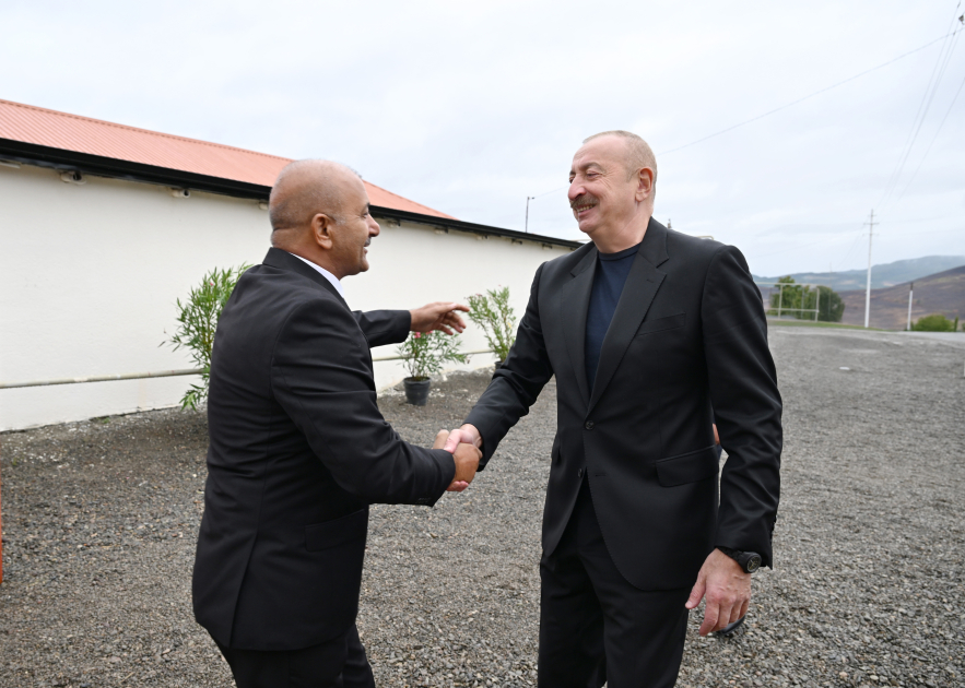 President Ilham Aliyev visites Sos village in Khojavand district (PHOTO)
