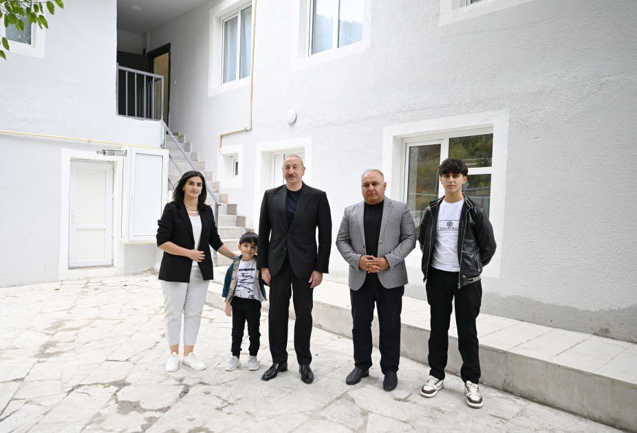 President Ilham Aliyev visits Shushakend village in Khojaly district (PHOTO)