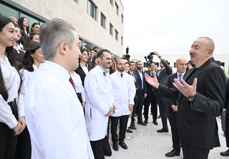 President Ilham Aliyev attends inauguration of Garabagh University Clinic and Faculty of Medicine and Health Sciences building (PHOTO)