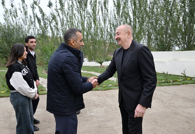 President Ilham Aliyev visits Dashbulag village in Khojaly district (PHOTO)