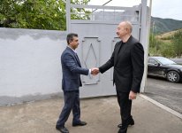 President Ilham Aliyev visits Badara village in Khojaly district (PHOTO)