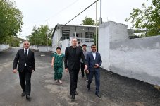 President Ilham Aliyev visits Badara village in Khojaly district (PHOTO)
