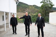 President Ilham Aliyev visits Seyidbeyli village in Khojaly district (PHOTO)
