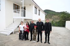 President Ilham Aliyev visits Seyidbeyli village in Khojaly district (PHOTO)