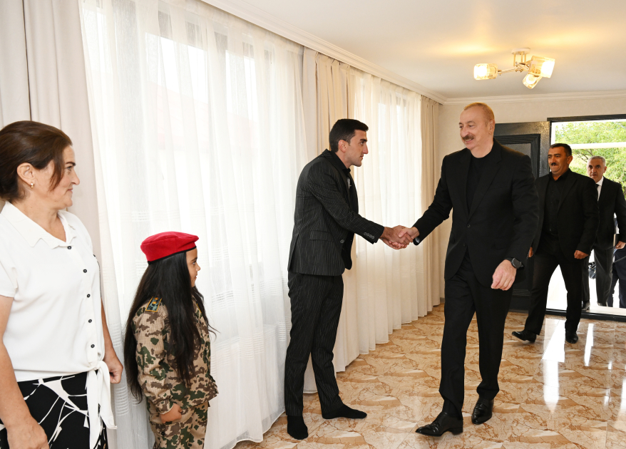 President Ilham Aliyev visits Seyidbeyli village in Khojaly district (PHOTO)
