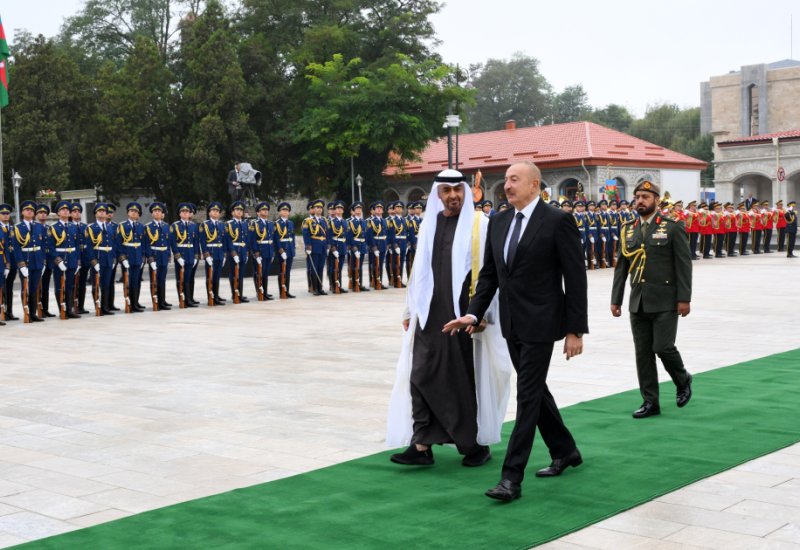 Shusha hosts official welcoming ceremony for President of United Arab Emirates (PHOTO)