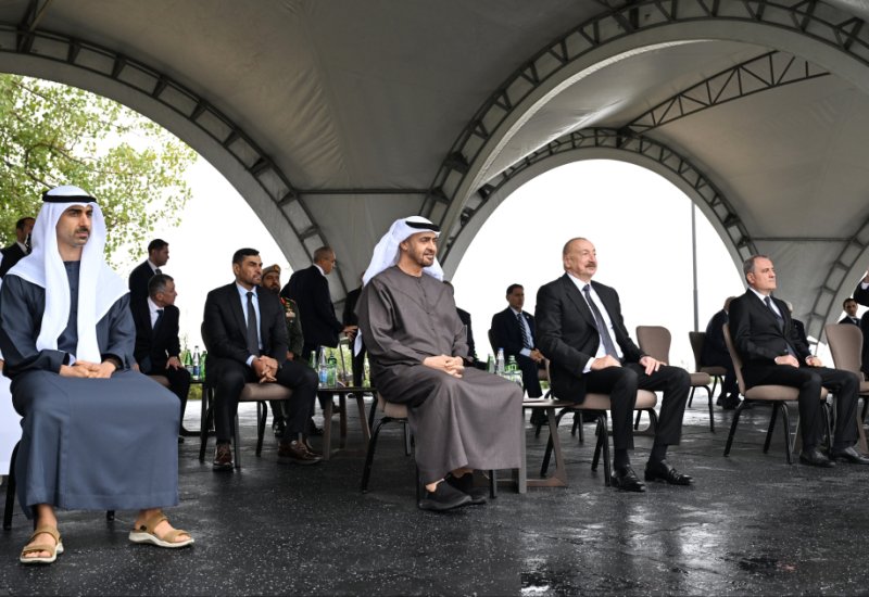 President Ilham Aliyev, UAE President watch Karabakh horses show at Jidir Duzu (PHOTO)