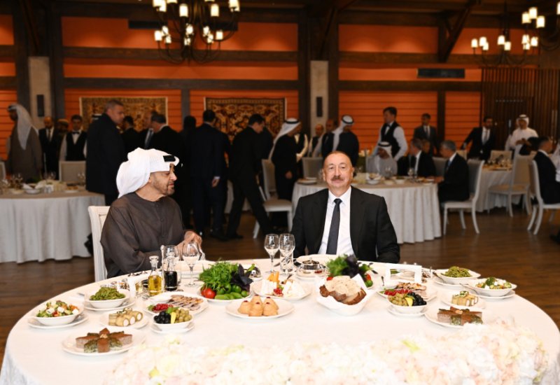 President Ilham Aliyev hosts official luncheon in honor of UAE President in Shusha (PHOTO)