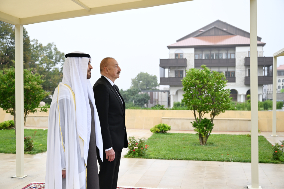 Shusha hosts official welcoming ceremony for President of United Arab Emirates (PHOTO)