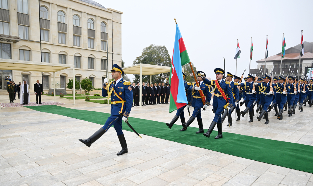 Shusha hosts official welcoming ceremony for President of United Arab Emirates (PHOTO)