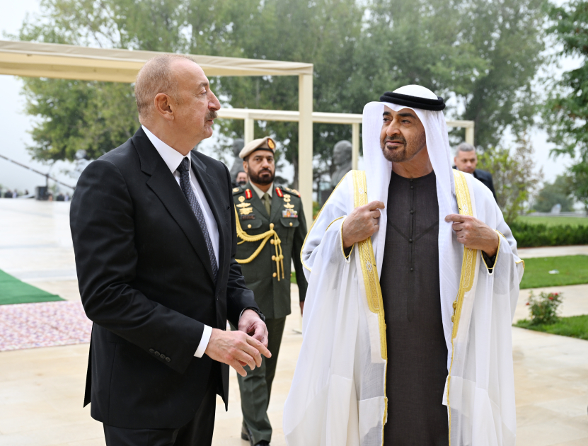 Shusha hosts official welcoming ceremony for President of United Arab Emirates (PHOTO)