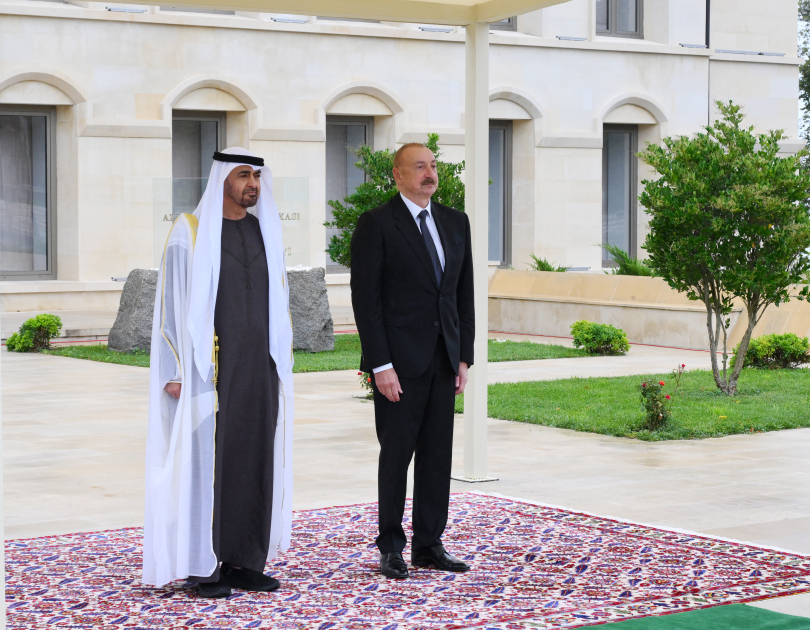 Shusha hosts official welcoming ceremony for President of United Arab Emirates (PHOTO)